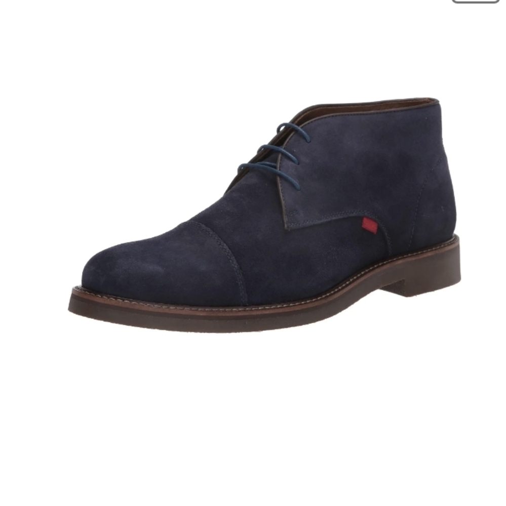 Marc Joseph New York Men's Suede Made in Brazil Luxury Lug  Blue Boot Ankle